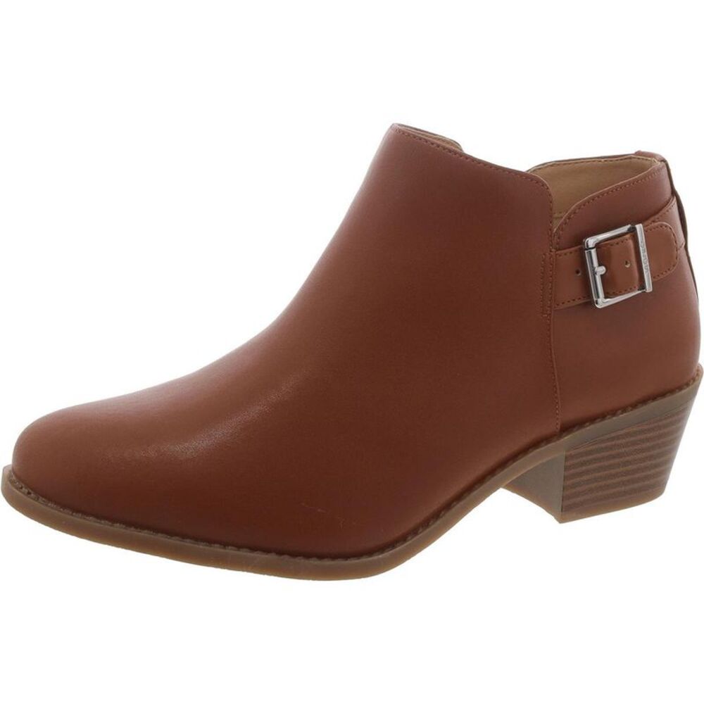 Vionic Womens Millie Brown Leather Comfort Ankle Booties Shoes NWT